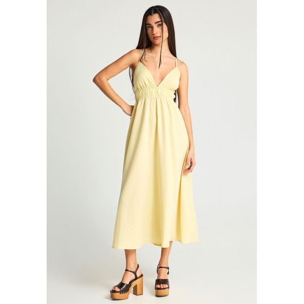 Funky Buddha Φόρεμα Maxi Γυναικείο (FBL013-129-13-LEMONADE)