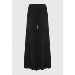 Funky Buddha Wide Leg Παντελόνα Γυναικεία (FBL013-130-02-BLACK)