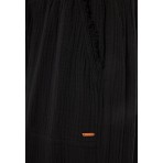 Funky Buddha Wide Leg Παντελόνα Γυναικεία (FBL013-130-02-BLACK)