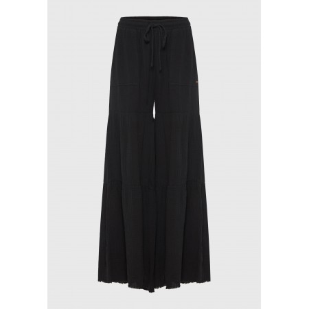 Funky Buddha Wide Leg Παντελόνα Γυναικεία 