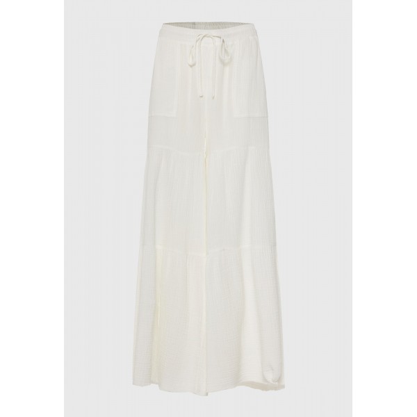 Funky Buddha Wide Leg Παντελόνα Γυναικεία (FBL013-130-02-OFF-WHITE)