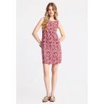Funky Buddha Linen Blend Φόρεμα Mini Γυναικείο (FBL013-130-13-BAKED-APPLE)