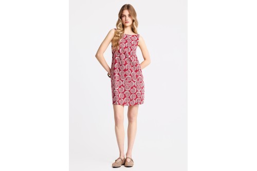 Funky Buddha Linen Blend Φόρεμα Mini Γυναικείο (FBL013-130-13-BAKED-APPLE)