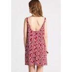 Funky Buddha Linen Blend Φόρεμα Mini Γυναικείο (FBL013-130-13-BAKED-APPLE)