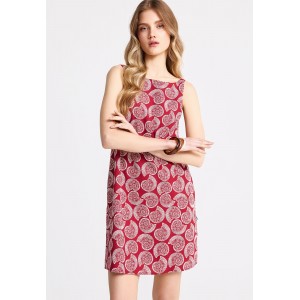 Funky Buddha Linen Blend Φόρεμα Mini Γυναικείο (FBL013-130-13-BAKED-APPLE)