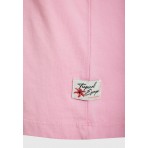 Funky Buddha Γυναικεία Μπλούζα Με Κοντό Μανίκι  Και Τύπωμα (FBL013-133-04-CANDY-PINK)