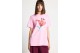 Funky Buddha Γυναικείο Κοντομάνικο T-Shirt Ροζ