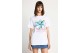Funky Buddha Γυναικείο Κοντομάνικο T-Shirt Λευκό