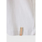 Funky Buddha Γυναικεία Μπλούζα Με Κοντό Μανίκι  Και Τύπωμα (FBL013-134-04-WHITE)