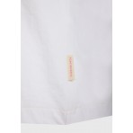 Funky Buddha Γυναικεία Μπλούζα Με Κοντό Μανίκι  Και Τύπωμα (FBL013-135-04-WHITE)