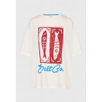 Funky Buddha T-Shirt Γυναικείο (FBL013-138-04-OFF-WHITE)