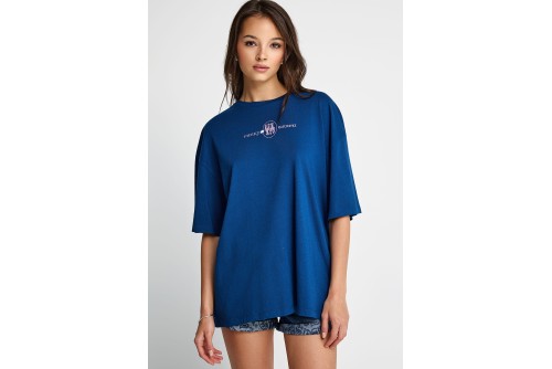 Funky Buddha Print On The Back T-Shirt Γυναικείο (FBL013-139-04-TWILIGHT-BLUE)