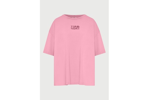 Funky Buddha Print On The Back T-Shirt Γυναικείο (FBL013-141-04-CASHMERE-ROSE)