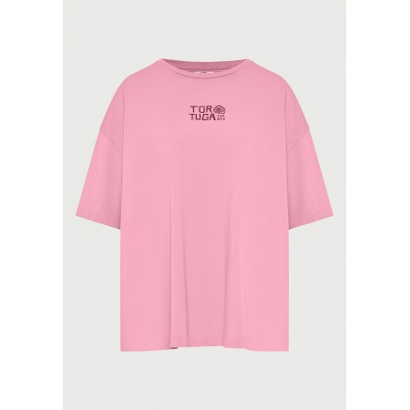 Funky Buddha Γυναικεία Κοντομάνικη Μπλούζα Ροζ