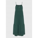 Funky Buddha Φόρεμα Maxi Γυναικείο (FBL013-142-13-BISTROT-GREEN)