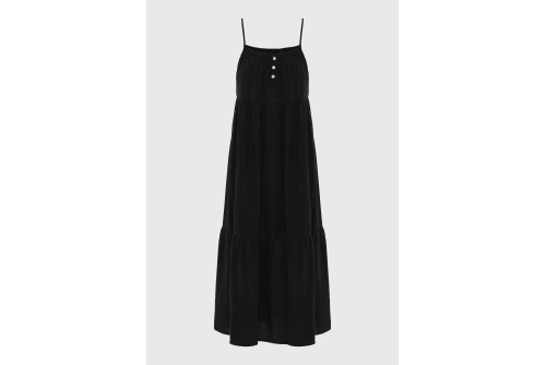 Funky Buddha Φόρεμα Maxi Γυναικείο (FBL013-142-13-BLACK)