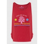 Funky Buddha Printed Μπλούζα Αμάνικη Γυναικεία (FBL013-145-04-BAKED-APPLE)