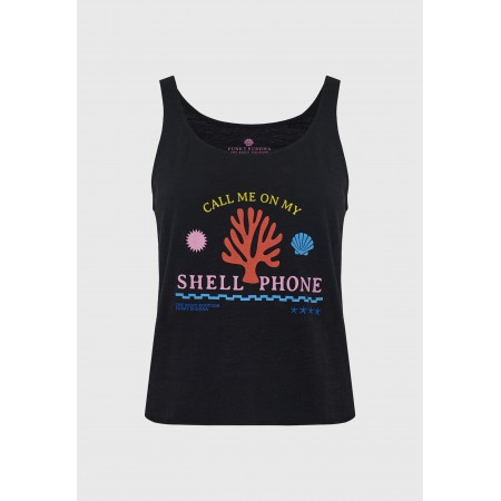 Funky Buddha Printed Μπλούζα Αμάνικη Γυναικεία 
