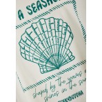 Funky Buddha Γυναικείο Κοντομάνικο T-Shirt Λευκό, Πράσινο