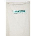 Funky Buddha Γυναικείο Κοντομάνικο T-Shirt Λευκό, Πράσινο