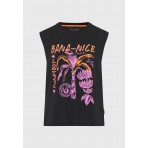 Funky Buddha Γυναικεία Μπλούζα Χωρίς Μανίκι (FBL013-153-04-BLACK)