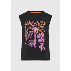 Funky Buddha Γυναικεία Μπλούζα Χωρίς Μανίκι (FBL013-153-04-BLACK)