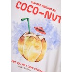 Funky Buddha Γυναικείο Κοντομάνικο T-Shirt Λευκό