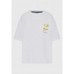Funky Buddha Γυναικείο Κοντομάνικο T-Shirt Λευκό, Κίτρινο, Διάφορα Χρώματα