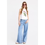 Funky Buddha Γυναικεία Μπλούζα Χωρίς Μανίκι (FBL013-157-04-WHITE)