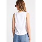 Funky Buddha Γυναικεία Μπλούζα Χωρίς Μανίκι (FBL013-157-04-WHITE)