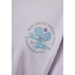 Funky Buddha Γυναικείο Κοντομάνικο T-Shirt Λιλά