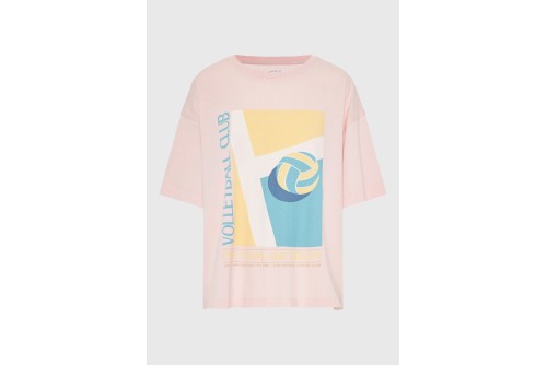Funky Buddha Print T-Shirt Γυναικείο (FBL013-162-04-ROSE-WATER)