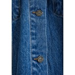 Funky Buddha Γυναικείο Μπουφάν Τζιν Μπλε