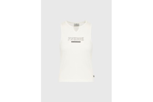 Funky Buddha Μπλούζα Αμάνικη Γυναικεία (FBL013-164-04-OFF-WHITE)