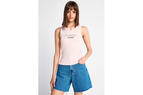 Funky Buddha Μπλούζα Αμάνικη Γυναικεία (FBL013-164-04-ROSE-WATER)