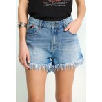 Funky Buddha Γυναικείο Τζην Σορτς (FBL013-165-03-MD-BLUE)