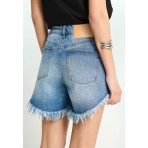 Funky Buddha Γυναικείο Τζην Σορτς (FBL013-165-03-MD-BLUE)