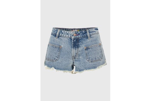Funky Buddha Σορτς Τζιν Γυναικείο (FBL013-166-03-LT-BLUE)