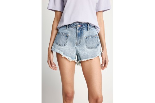 Funky Buddha Σορτς Τζιν Γυναικείο (FBL013-166-03-LT-BLUE)