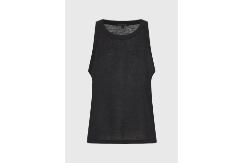 Funky Buddha Μπλούζα Αμάνικη Γυναικεία (FBL013-166-04-BLACK)