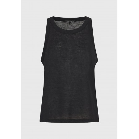 Funky Buddha Γυναικεία Αμάνικη Μπλούζα Μαύρη