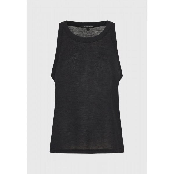 Funky Buddha Μπλούζα Αμάνικη Γυναικεία (FBL013-166-04-BLACK)