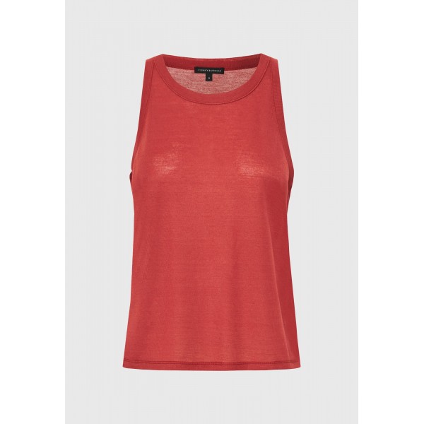 Funky Buddha Μπλούζα Αμάνικη Γυναικεία (FBL013-166-04-HENNA-BROWN)