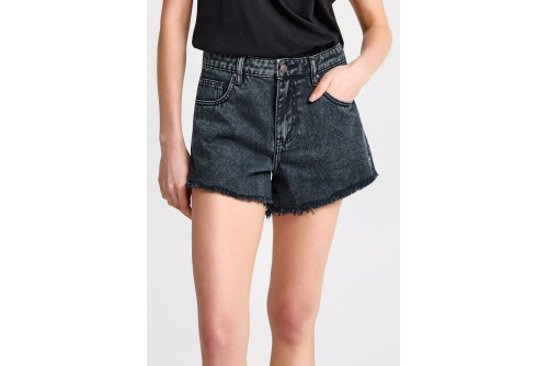 Funky Buddha Low-Rise Σορτς Τζιν Γυναικείο (FBL013-167-03-BLACK)