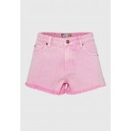 Funky Buddha Γυναικείο Τζιν Σορτς Ροζ