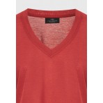 Funky Buddha Γυναικείο Κοντομάνικο T-Shirt Κεραμιδί