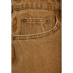 Funky Buddha Turn-Up Hem Σορτς Τζιν Γυναικείο (FBL013-168-03-BROWN-SUGAR)