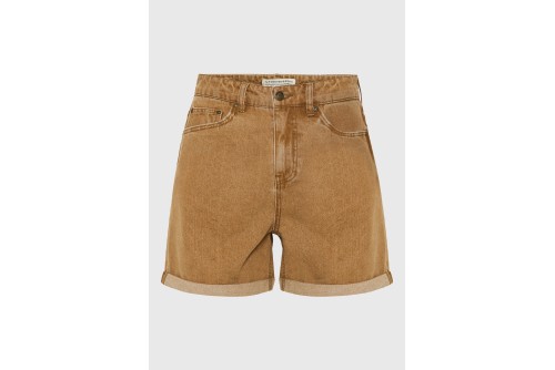 Funky Buddha Turn-Up Hem Σορτς Τζιν Γυναικείο (FBL013-168-03-BROWN-SUGAR)