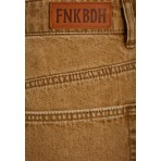 Funky Buddha Turn-Up Hem Σορτς Τζιν Γυναικείο (FBL013-168-03-BROWN-SUGAR)