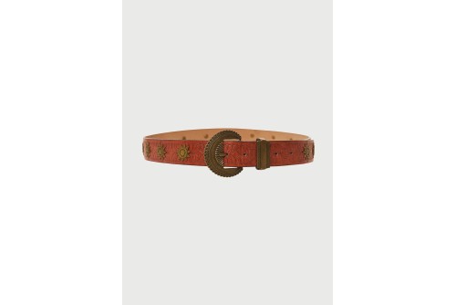 Funky Buddha Ζώνη Casual (FBL013-169-10-BROWN)